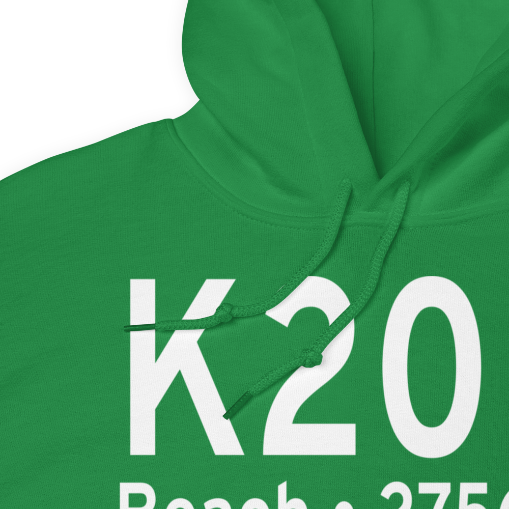 Beach Airport (K20U) ICAO Hoodie Sweatshirt 