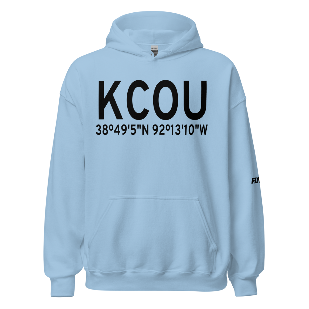 Columbia Regional Airport (KCOU) ICAO Hoodie Sweatshirt 