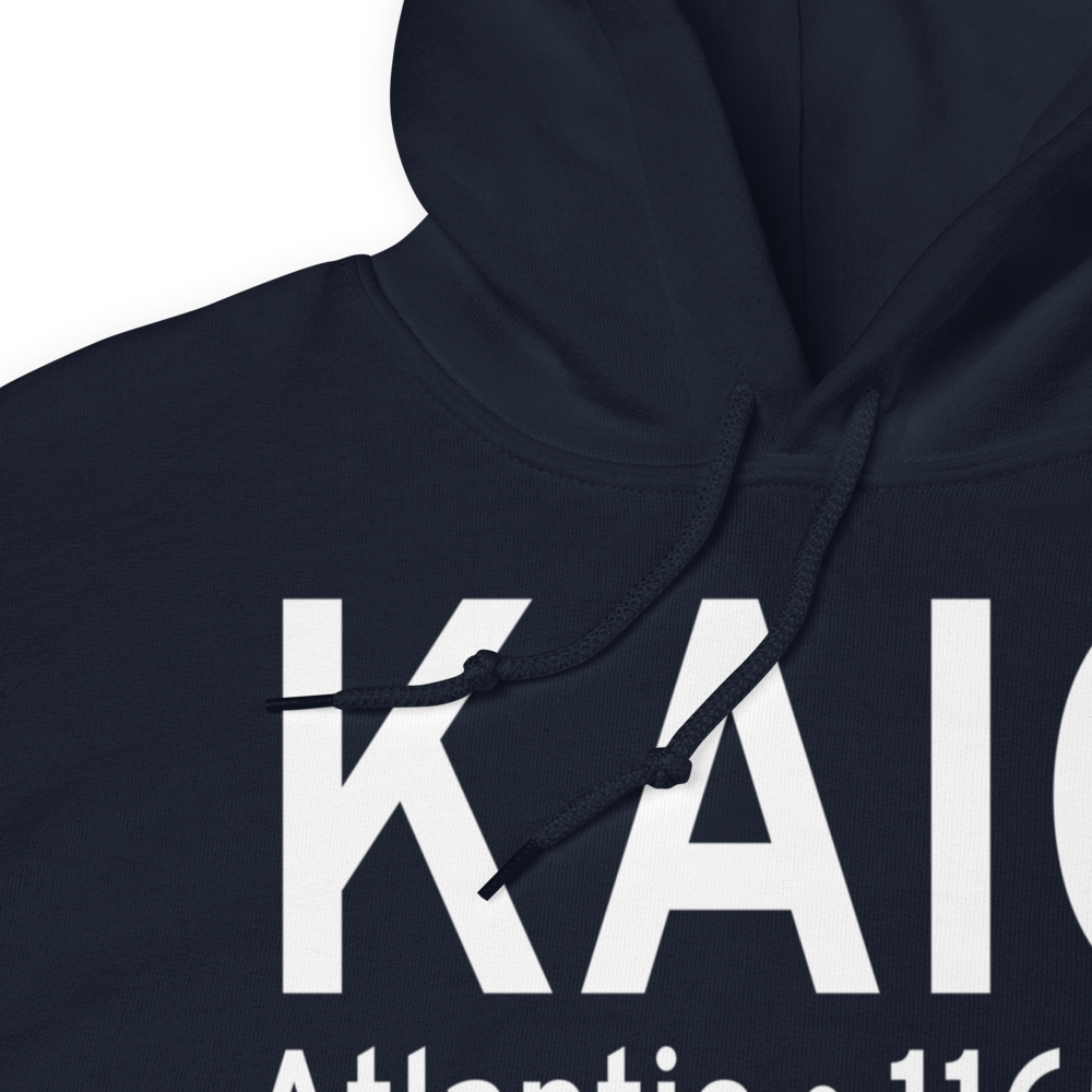 Atlantic Municipal Airport (KAIO) ICAO Hoodie Sweatshirt 