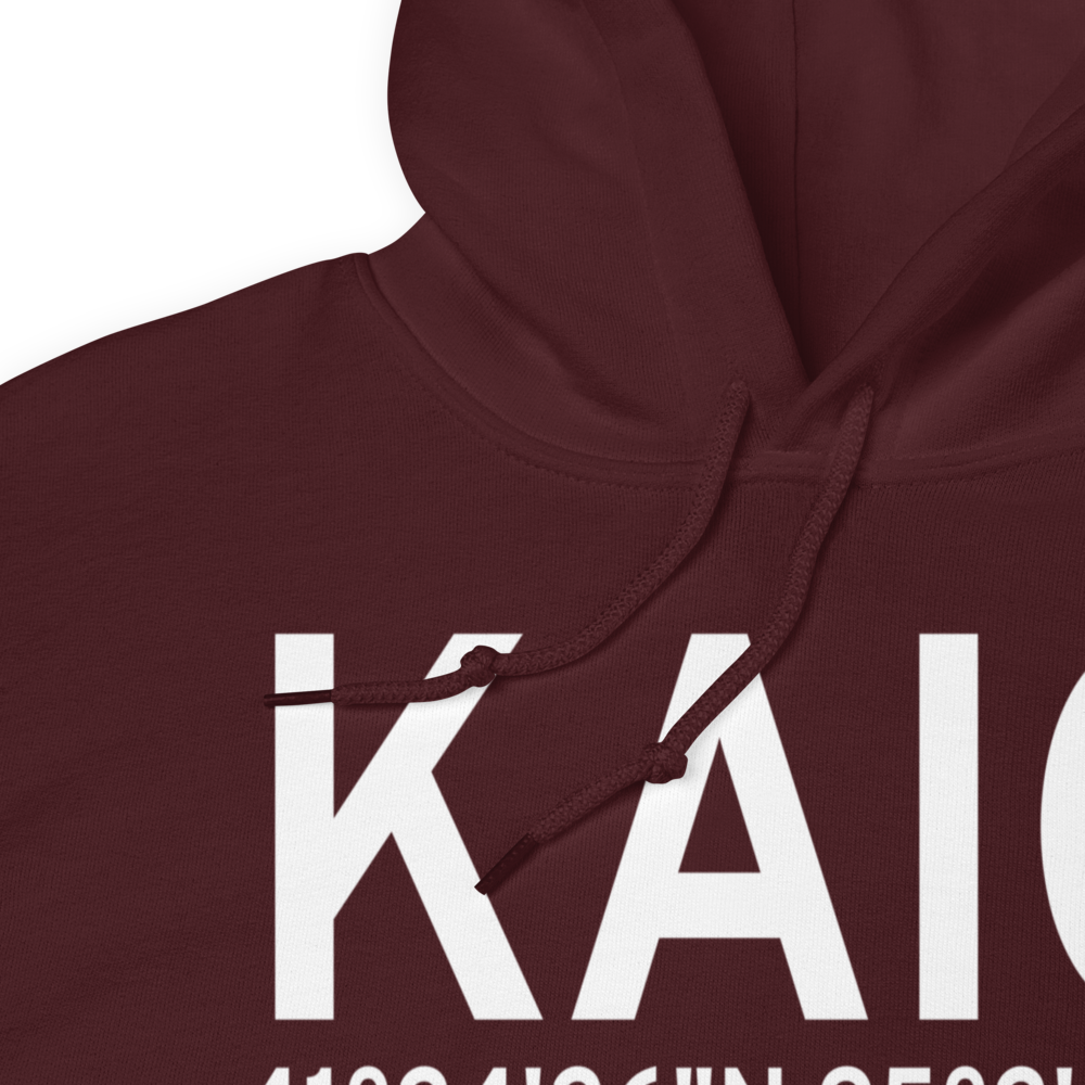 Atlantic Municipal Airport (KAIO) ICAO Hoodie Sweatshirt 