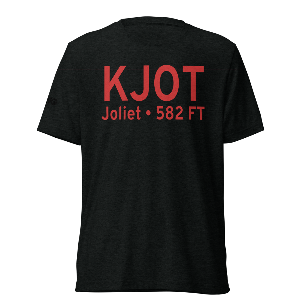 Joliet Regional Airport (KJOT) ICAO Tri-blend T-Shirt 