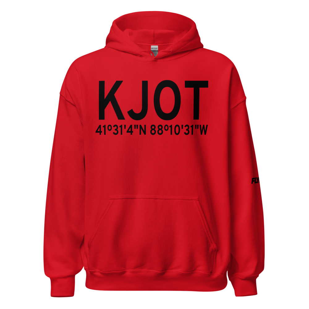 Joliet Regional Airport (KJOT) ICAO Hoodie Sweatshirt 