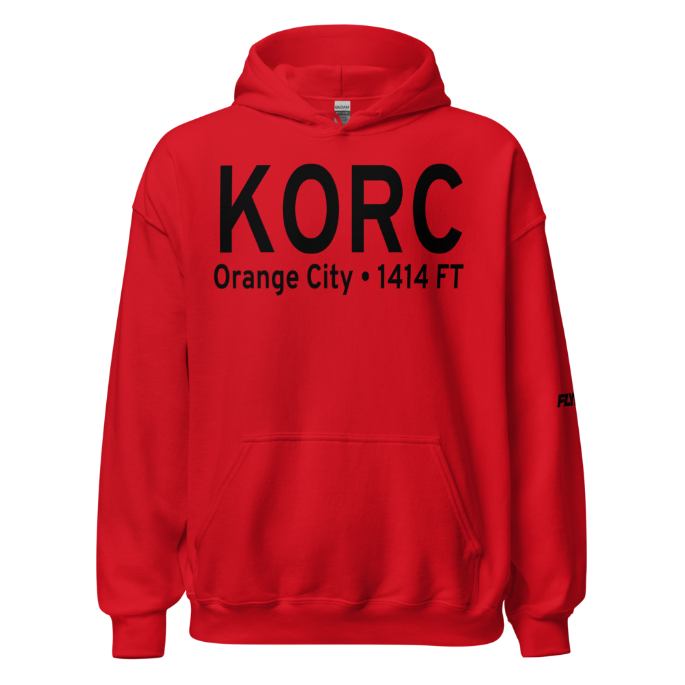 Orange City Municipal Airport (KORC) ICAO Hoodie Sweatshirt 