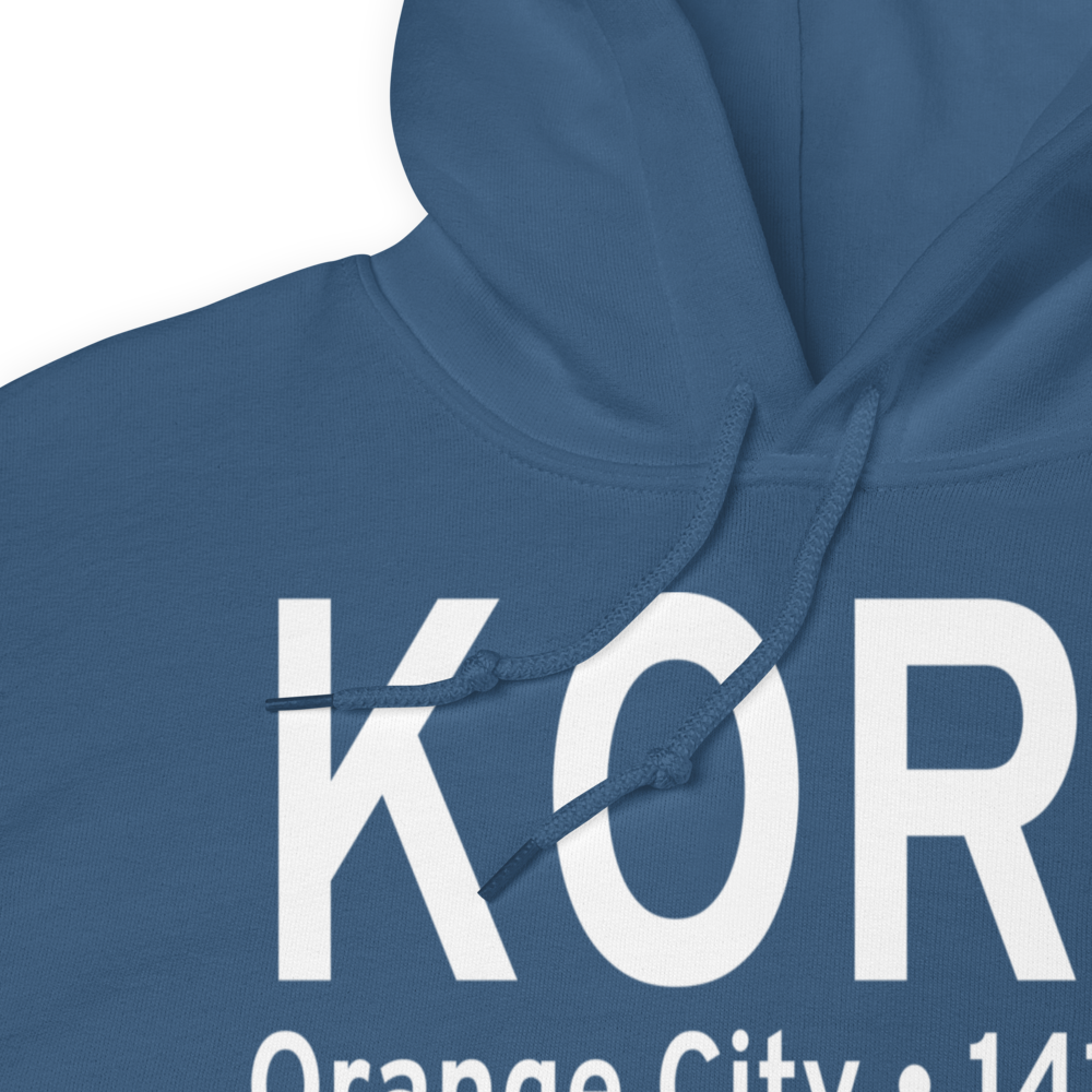 Orange City Municipal Airport (KORC) ICAO Hoodie Sweatshirt 