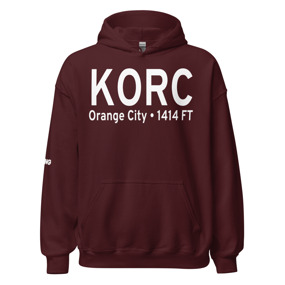 Orange City Municipal Airport (KORC) ICAO Hoodie Sweatshirt 
