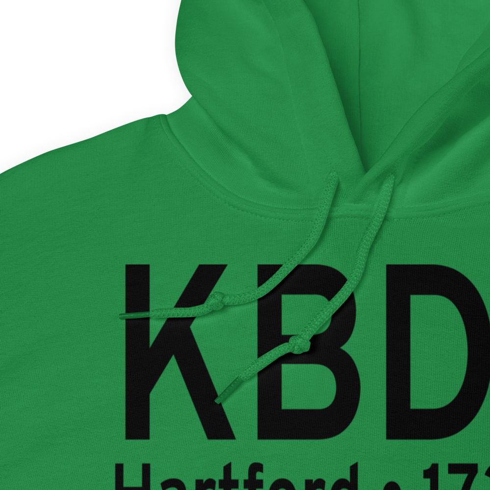 Bradley International Airport (KBDL) ICAO Hoodie Sweatshirt 