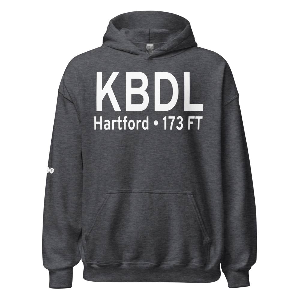 Bradley International Airport (KBDL) ICAO Hoodie Sweatshirt 