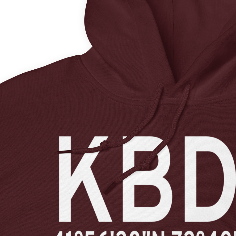 Bradley International Airport (KBDL) ICAO Hoodie Sweatshirt 