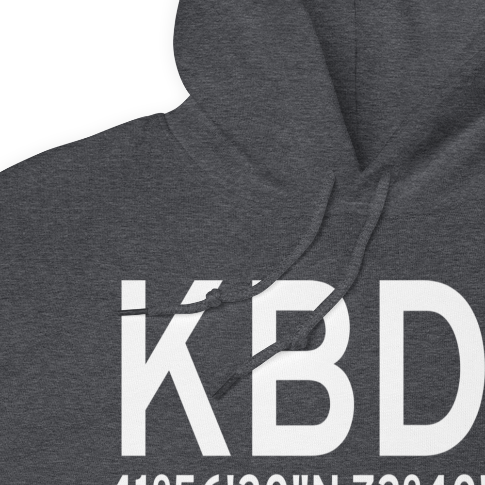 Bradley International Airport (KBDL) ICAO Hoodie Sweatshirt 