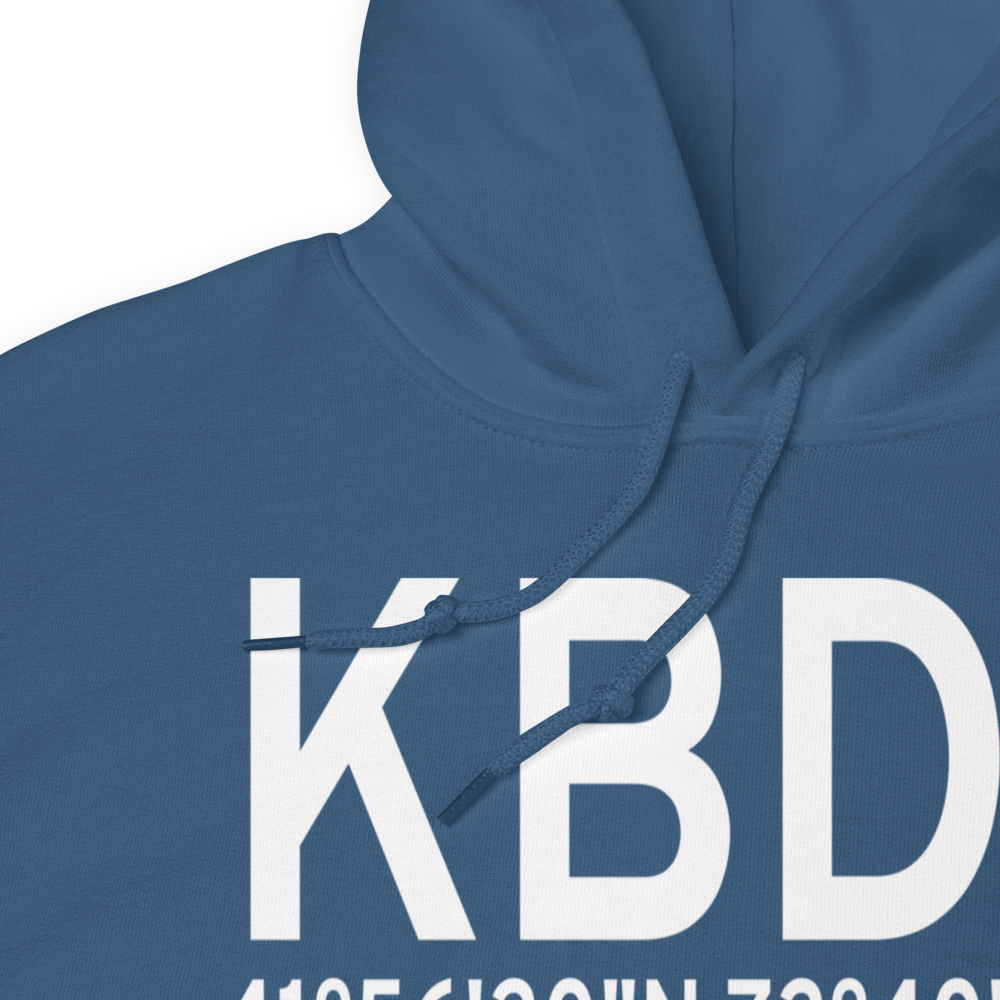 Bradley International Airport (KBDL) ICAO Hoodie Sweatshirt 