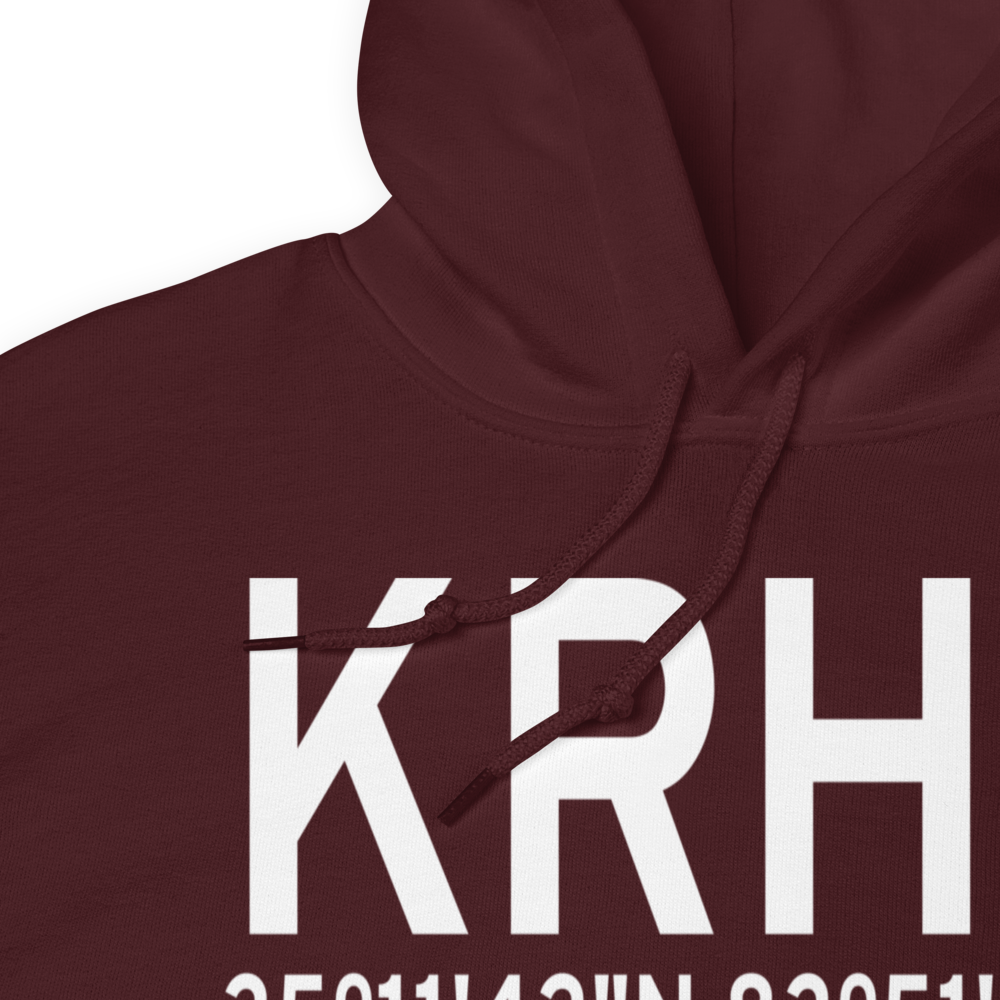 Western Carolina Regional Airport (KRHP) ICAO Hoodie Sweatshirt 