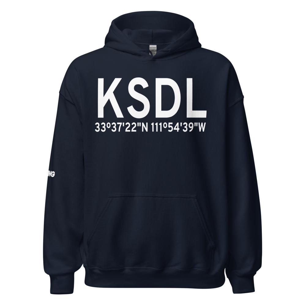 Scottsdale Airport (KSDL) ICAO Hoodie Sweatshirt 