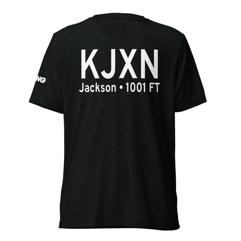 Jackson County Reynolds Field (KJXN) ICAO Tri-blend T-Shirt 