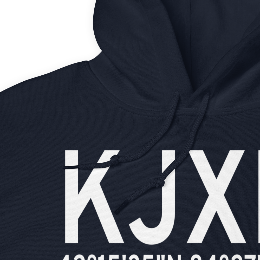 Jackson County Reynolds Field (KJXN) ICAO Hoodie Sweatshirt 