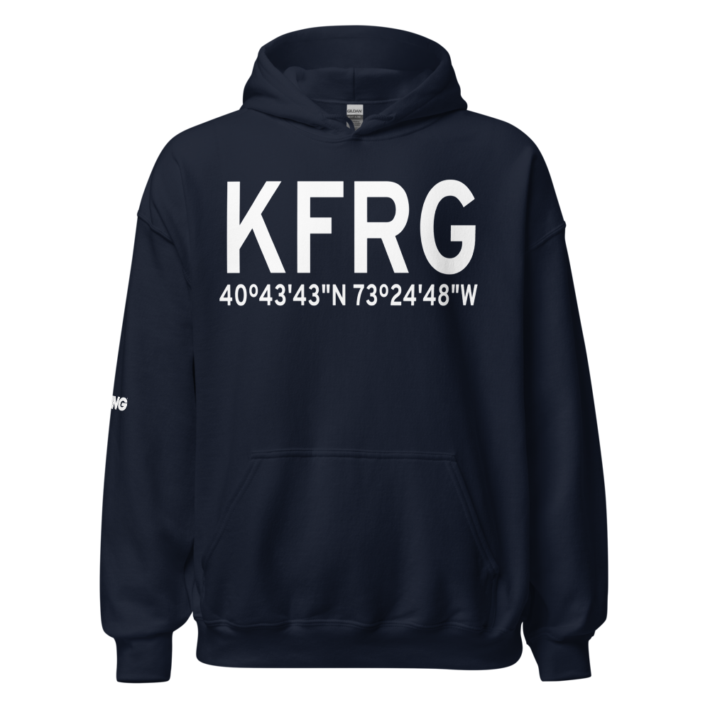 Republic Airport (KFRG) ICAO Hoodie Sweatshirt 