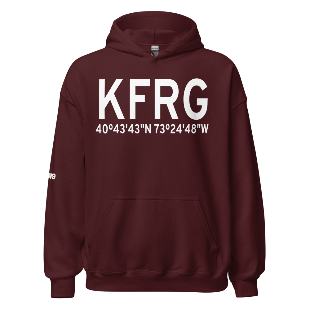 Republic Airport (KFRG) ICAO Hoodie Sweatshirt 