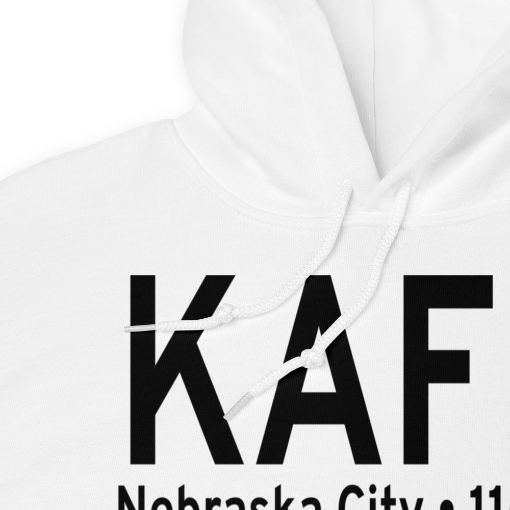 Nebraska City Municipal Airport (KAFK) ICAO Hoodie Sweatshirt 