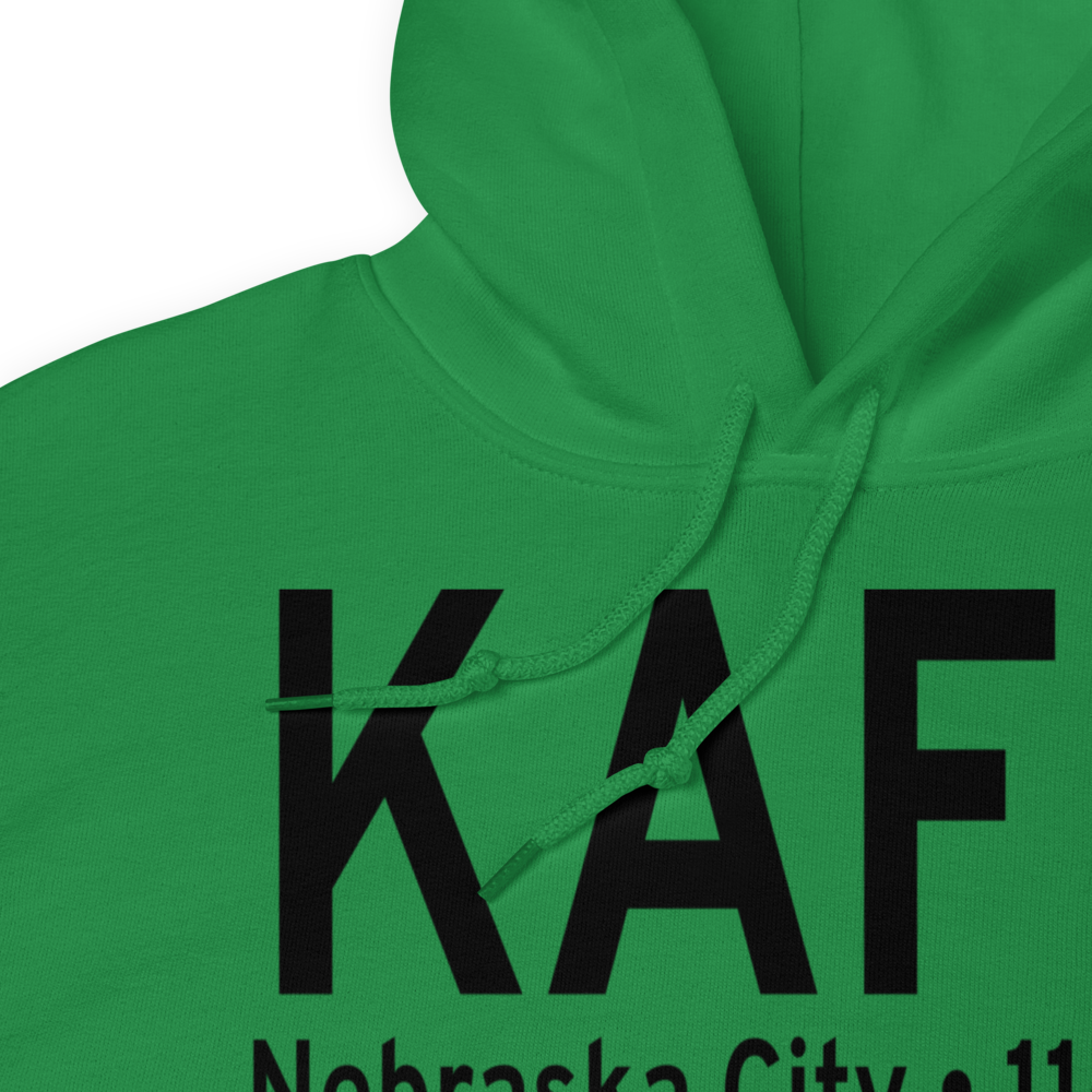 Nebraska City Municipal Airport (KAFK) ICAO Hoodie Sweatshirt 