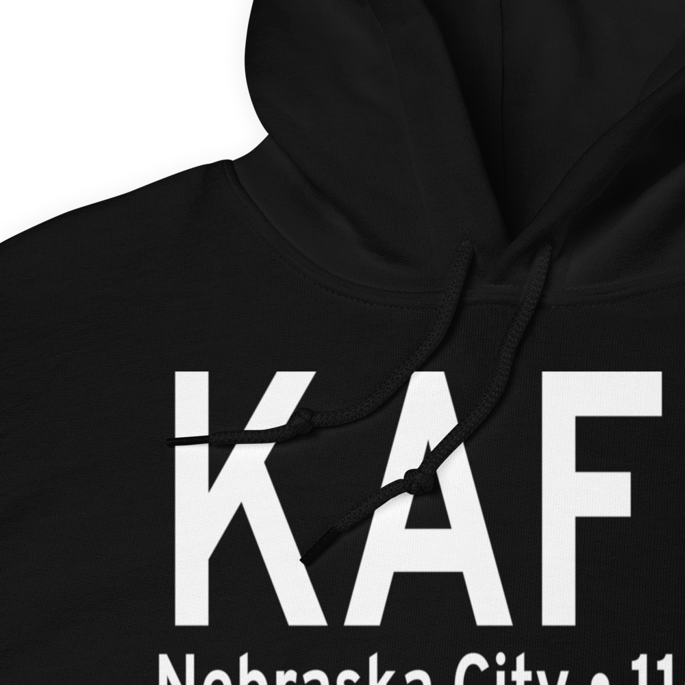 Nebraska City Municipal Airport (KAFK) ICAO Hoodie Sweatshirt 