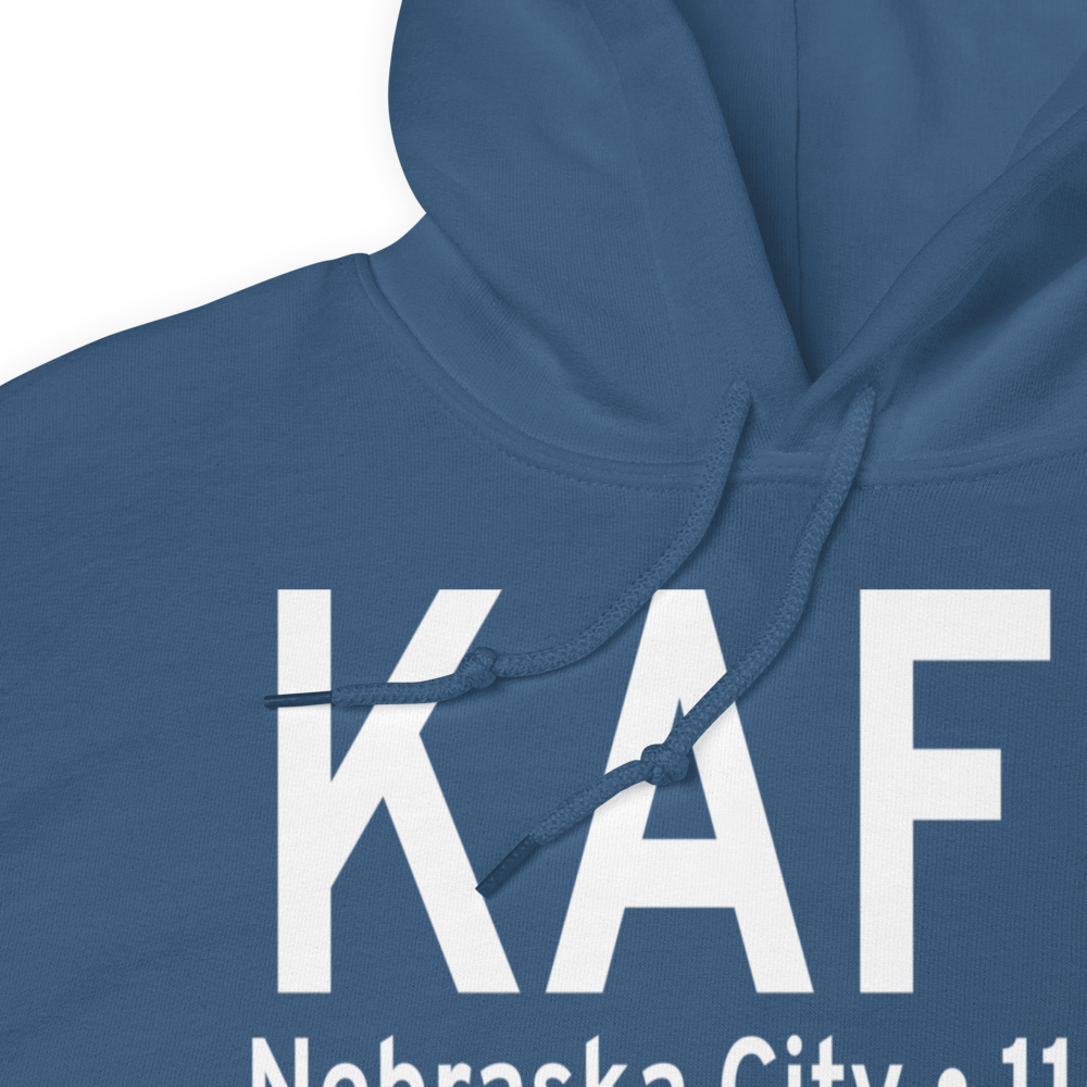 Nebraska City Municipal Airport (KAFK) ICAO Hoodie Sweatshirt 