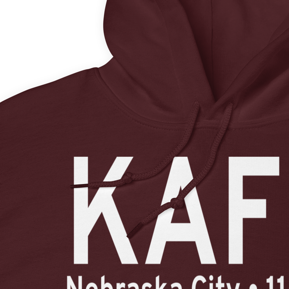 Nebraska City Municipal Airport (KAFK) ICAO Hoodie Sweatshirt 