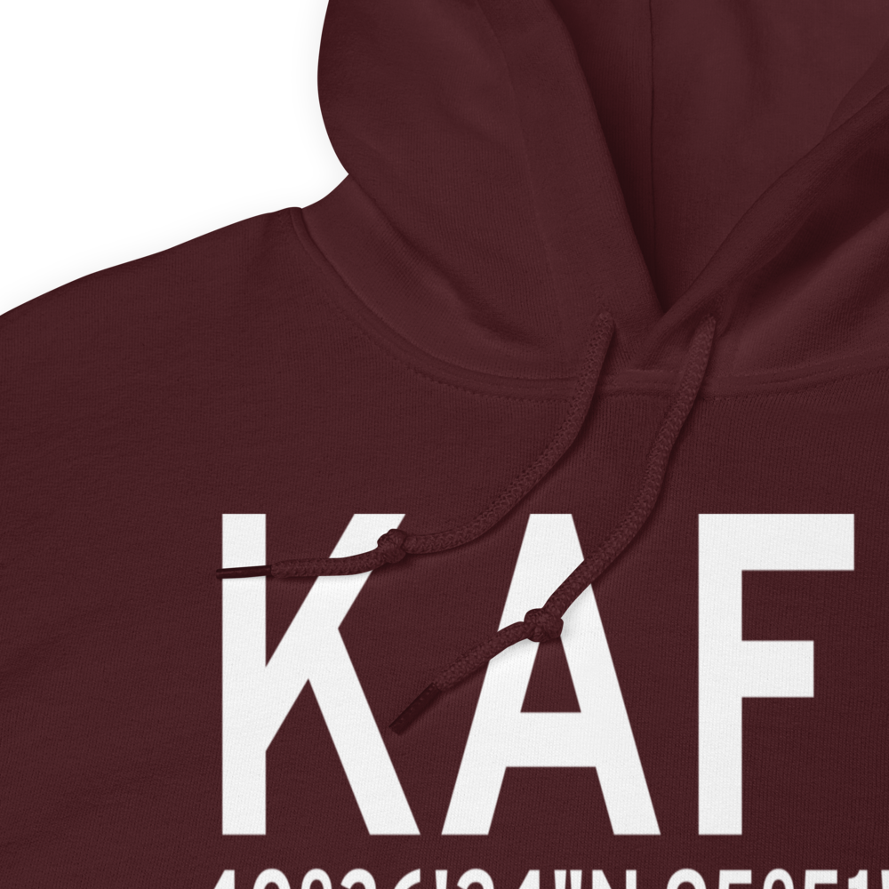 Nebraska City Municipal Airport (KAFK) ICAO Hoodie Sweatshirt 