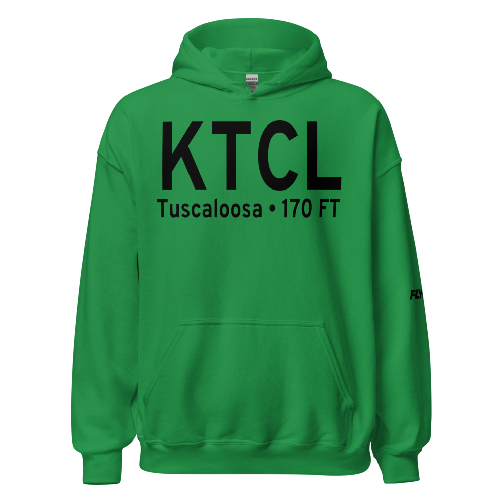 Tuscaloosa Regional Airport (KTCL) ICAO Hoodie Sweatshirt 