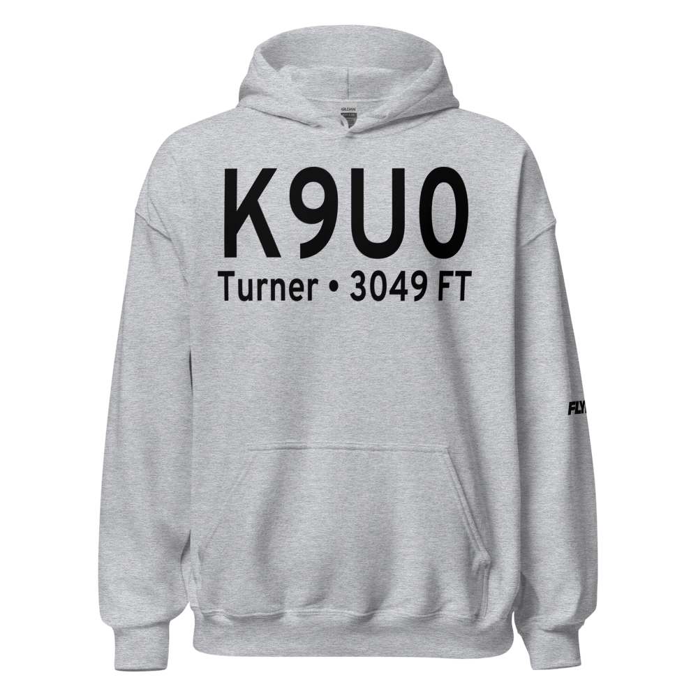 Turner Airport (K9U0) ICAO Hoodie Sweatshirt 