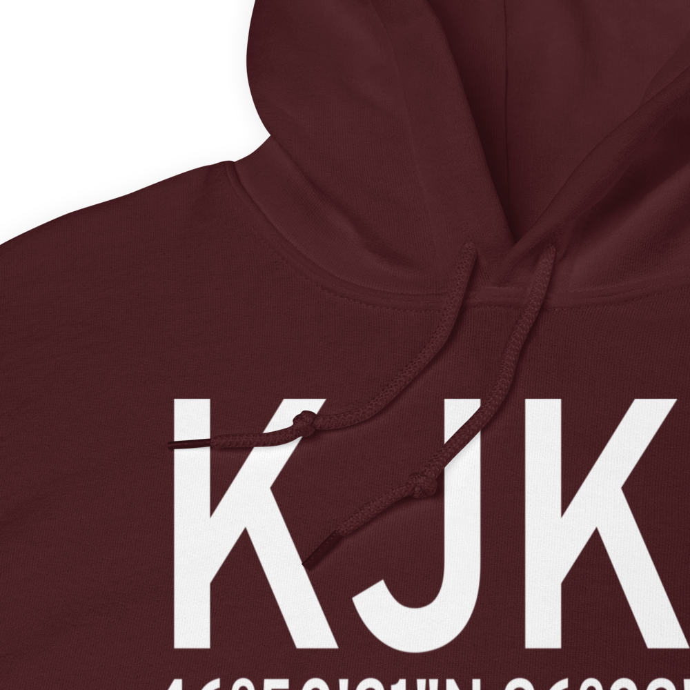 Moorhead Municipal Airport (KJKJ) ICAO Hoodie Sweatshirt 