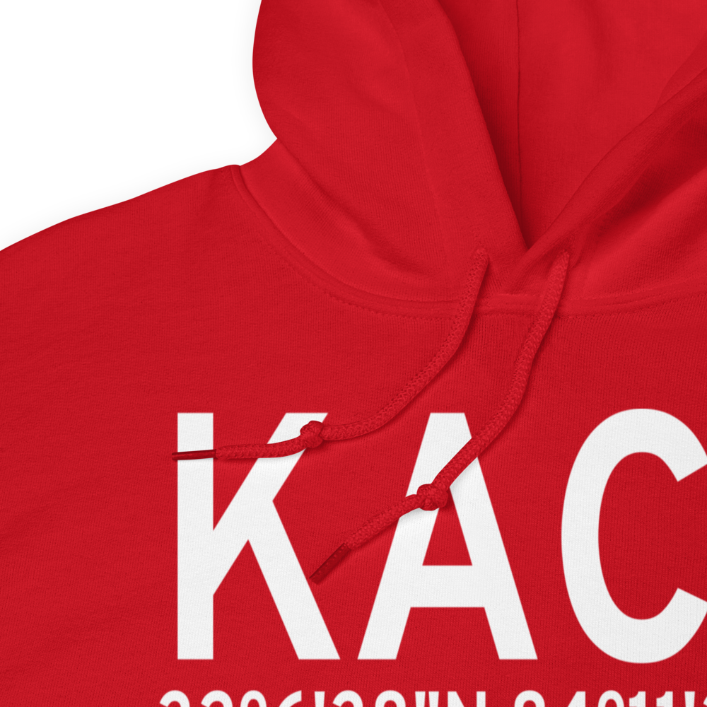 Jimmy Carter Regional Airport (KACJ) ICAO Hoodie Sweatshirt 