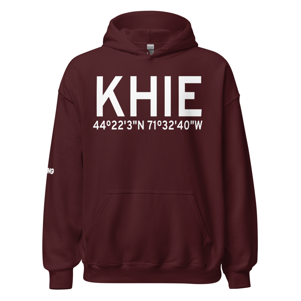 Mount Washington Regional Airport (KHIE) ICAO Hoodie Sweatshirt 