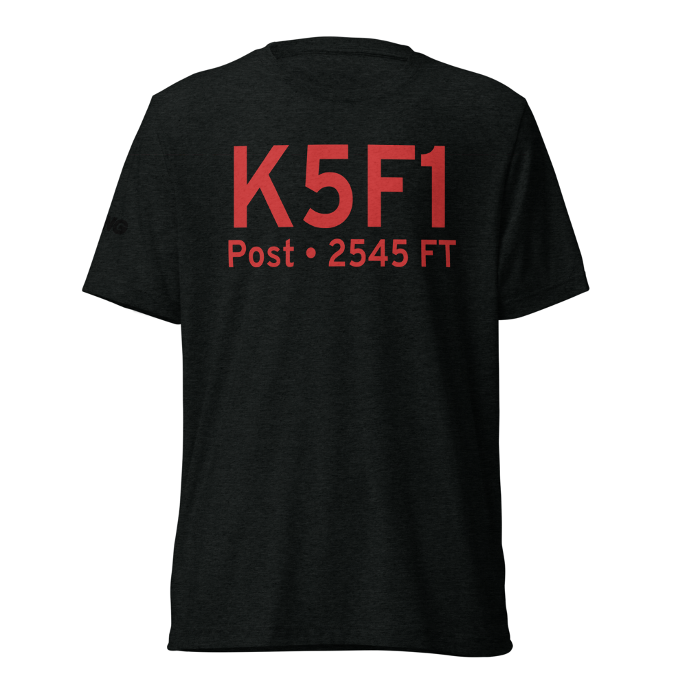 Post Garza County Municipal Airport (K5F1) ICAO Tri-blend T-Shirt 