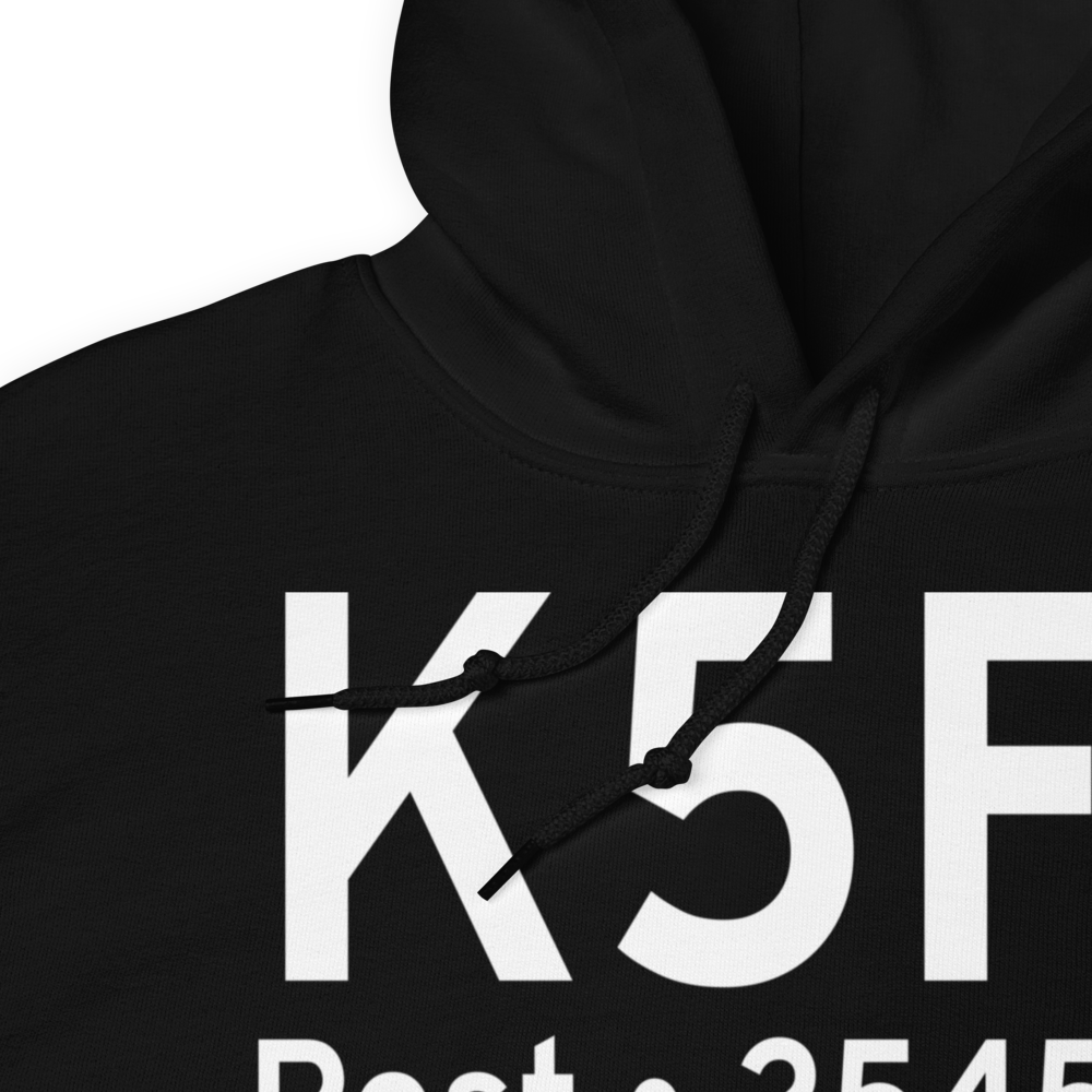 Post Garza County Municipal Airport (K5F1) ICAO Hoodie Sweatshirt 