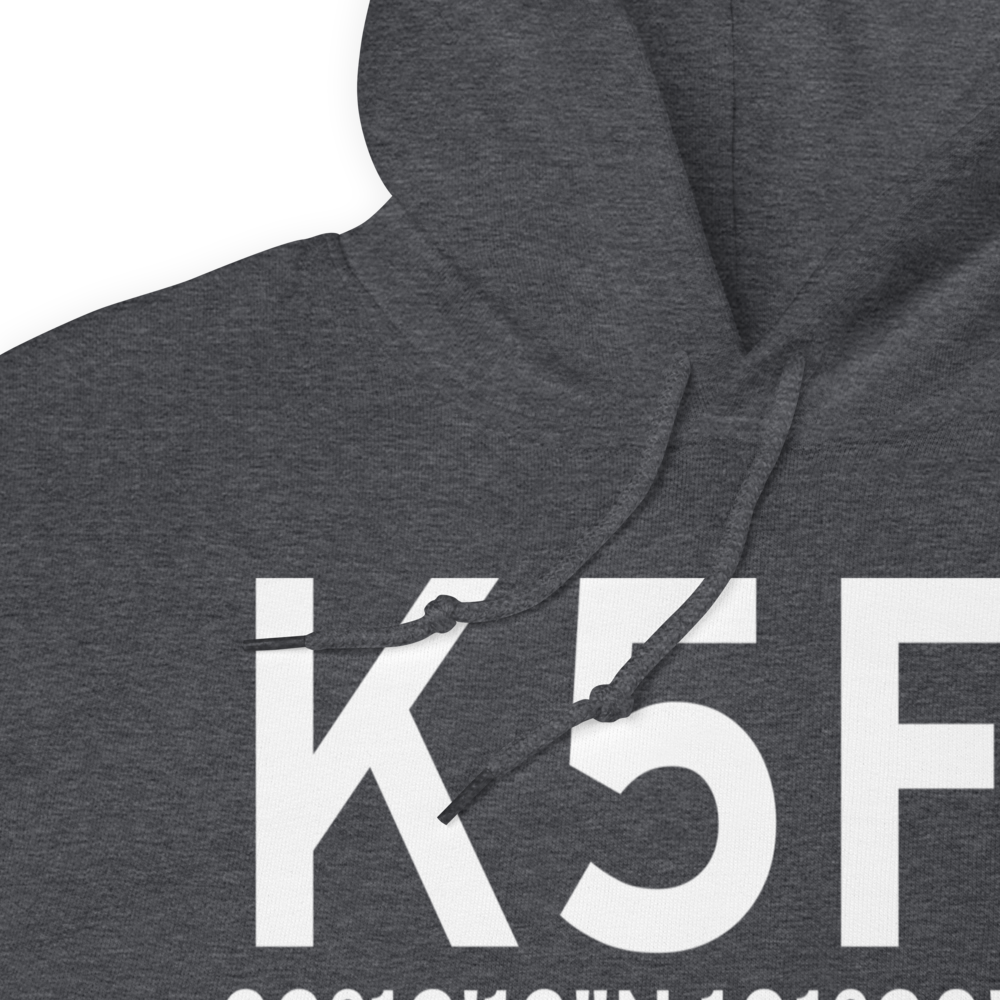 Post Garza County Municipal Airport (K5F1) ICAO Hoodie Sweatshirt 