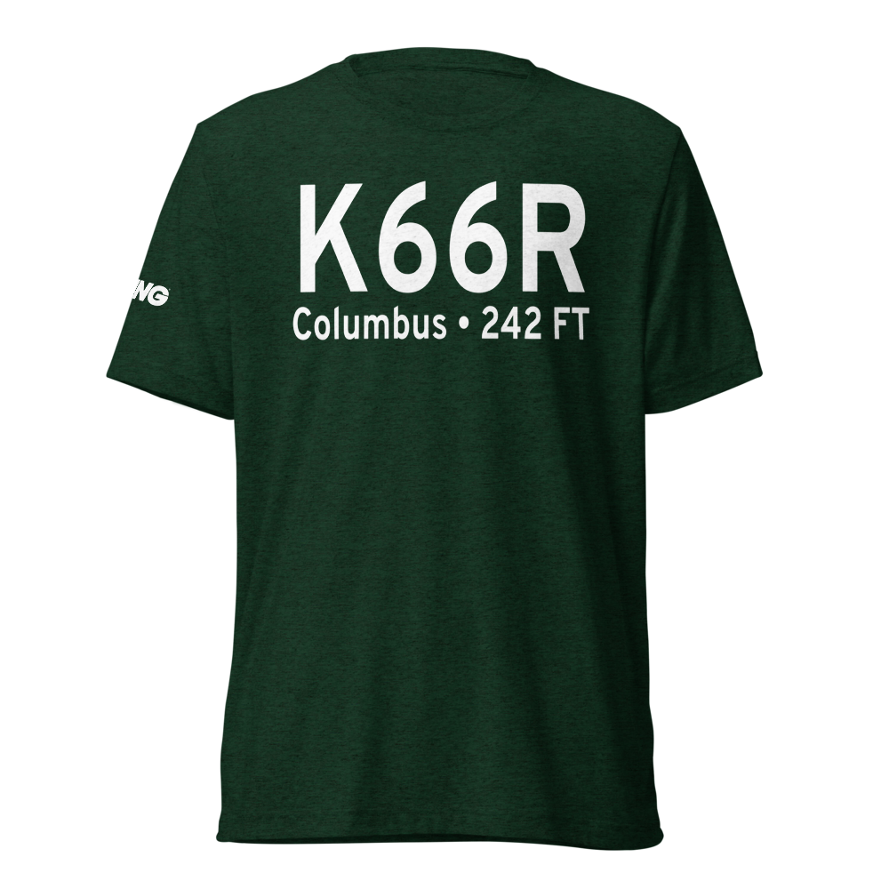 Robert R Wells Jr Airport (K66R) ICAO Tri-blend T-Shirt 