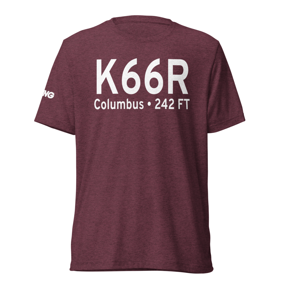Robert R Wells Jr Airport (K66R) ICAO Tri-blend T-Shirt 