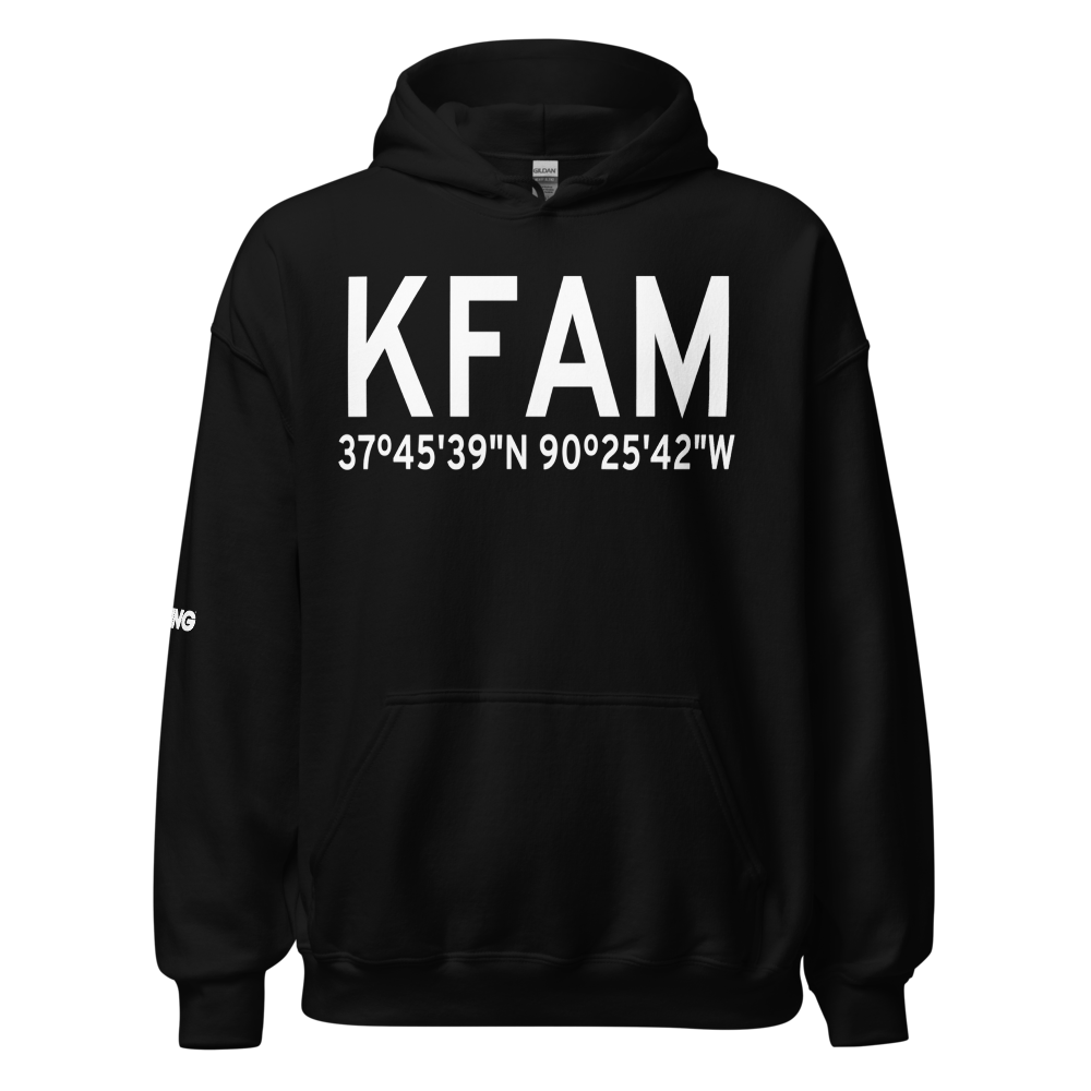Farmington Regional Airport (KFAM) ICAO Hoodie Sweatshirt 
