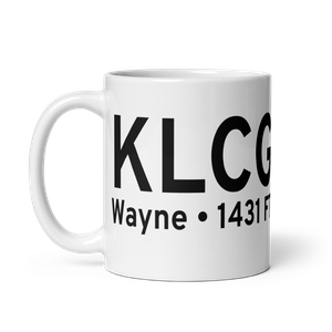 Wayne Municipal Airport (KLCG) ICAO Mug