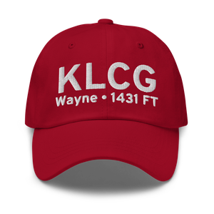 Wayne Municipal Airport (KLCG) ICAO Hat