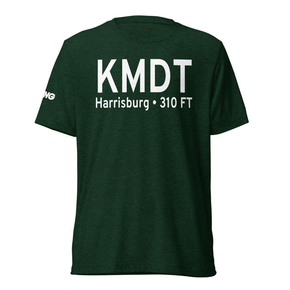 Harrisburg International Airport (KMDT) ICAO Tri-blend T-Shirt 