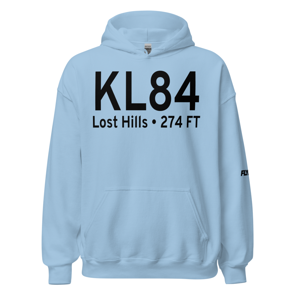 Lost Hills Kern County Airport (KL84) ICAO Hoodie Sweatshirt 