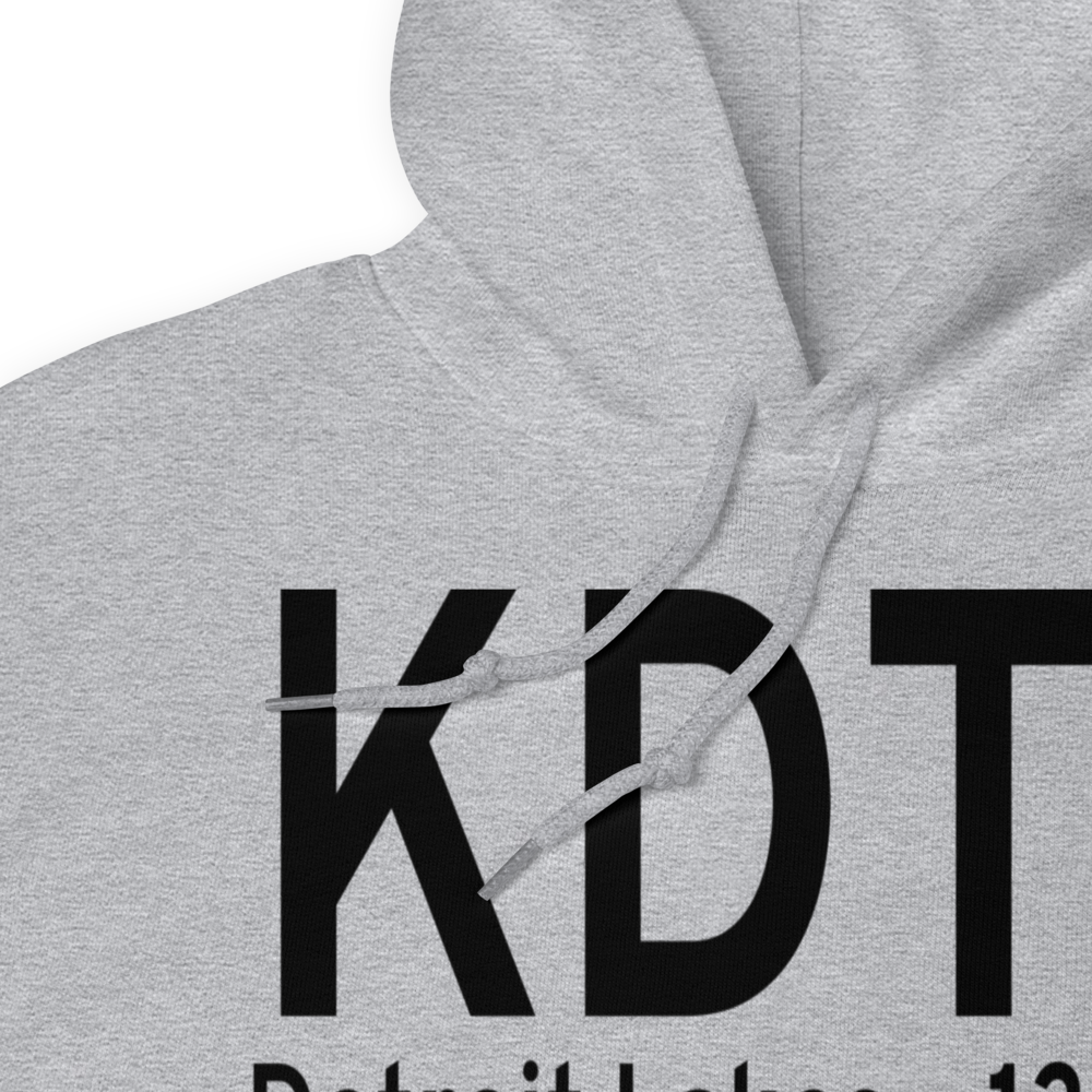 Detroit Lakes Airport - Wething Field (KDTL) ICAO Hoodie Sweatshirt 