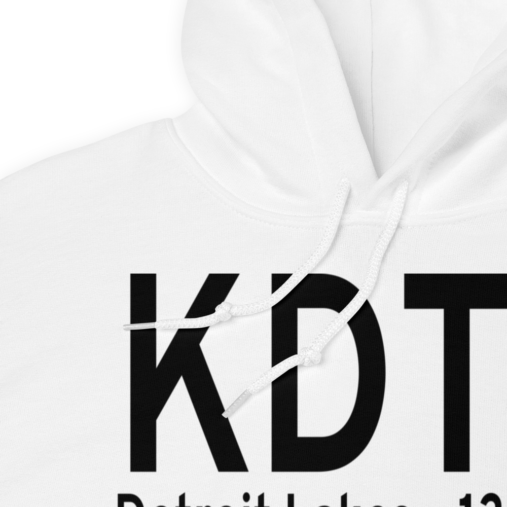 Detroit Lakes Airport - Wething Field (KDTL) ICAO Hoodie Sweatshirt 