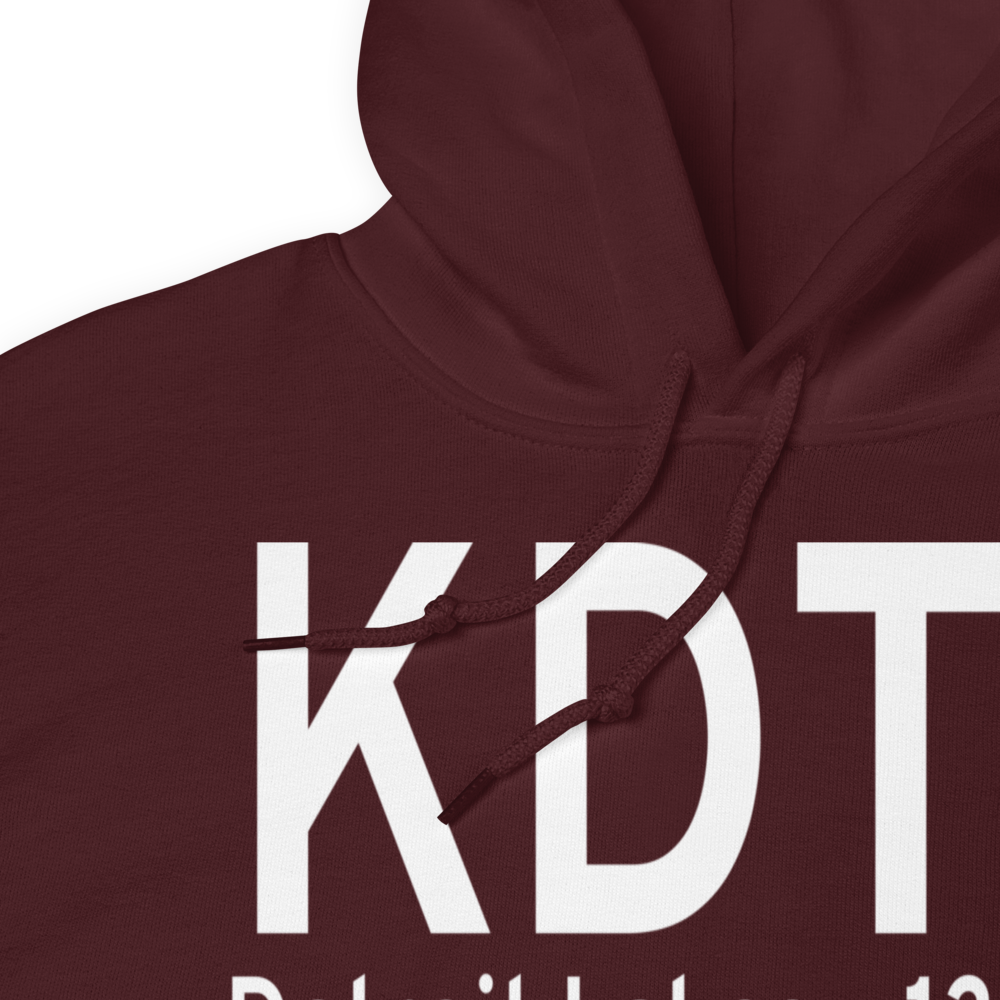 Detroit Lakes Airport - Wething Field (KDTL) ICAO Hoodie Sweatshirt 