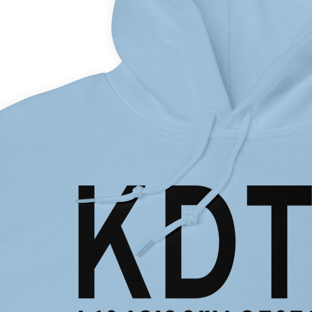Detroit Lakes Airport - Wething Field (KDTL) ICAO Hoodie Sweatshirt 