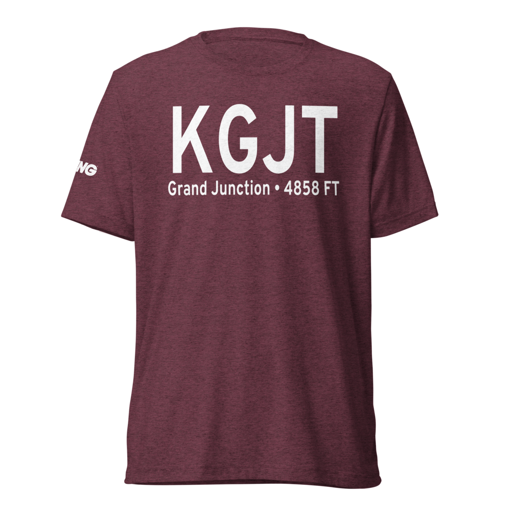 Grand Junction Regional Airport (KGJT) ICAO Tri-blend T-Shirt 