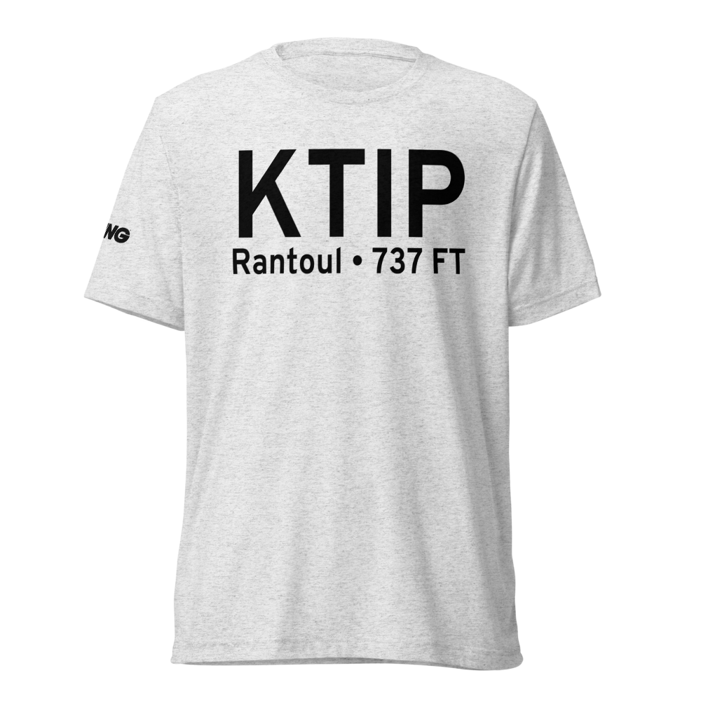 Rantoul National Avn Center-Frank Elliot field (KTIP) ICAO Tri-blend T-Shirt 