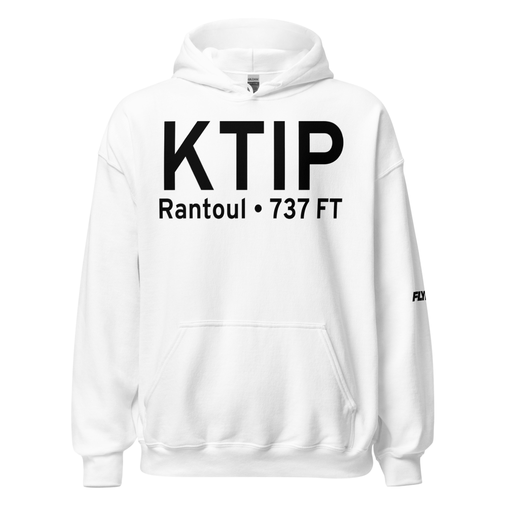 Rantoul National Avn Center-Frank Elliot field (KTIP) ICAO Hoodie Sweatshirt 