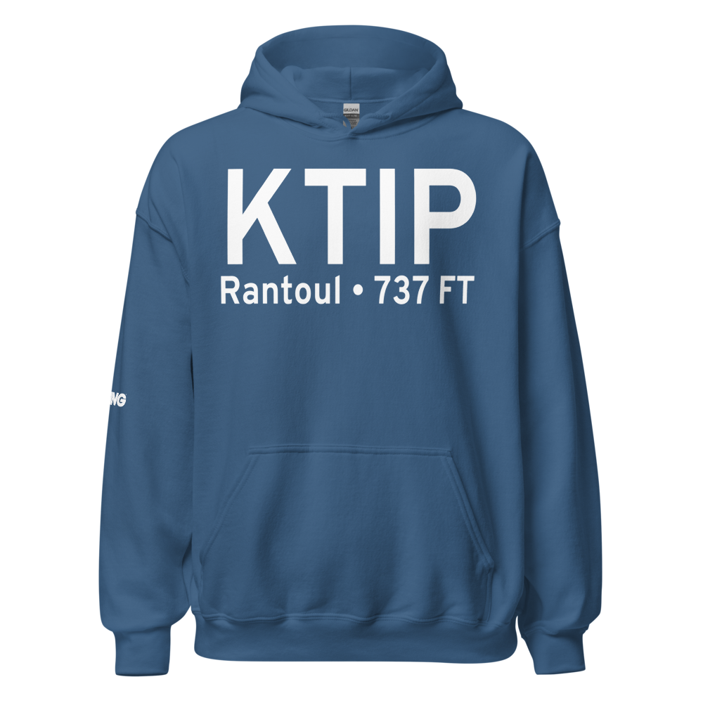 Rantoul National Avn Center-Frank Elliot field (KTIP) ICAO Hoodie Sweatshirt 