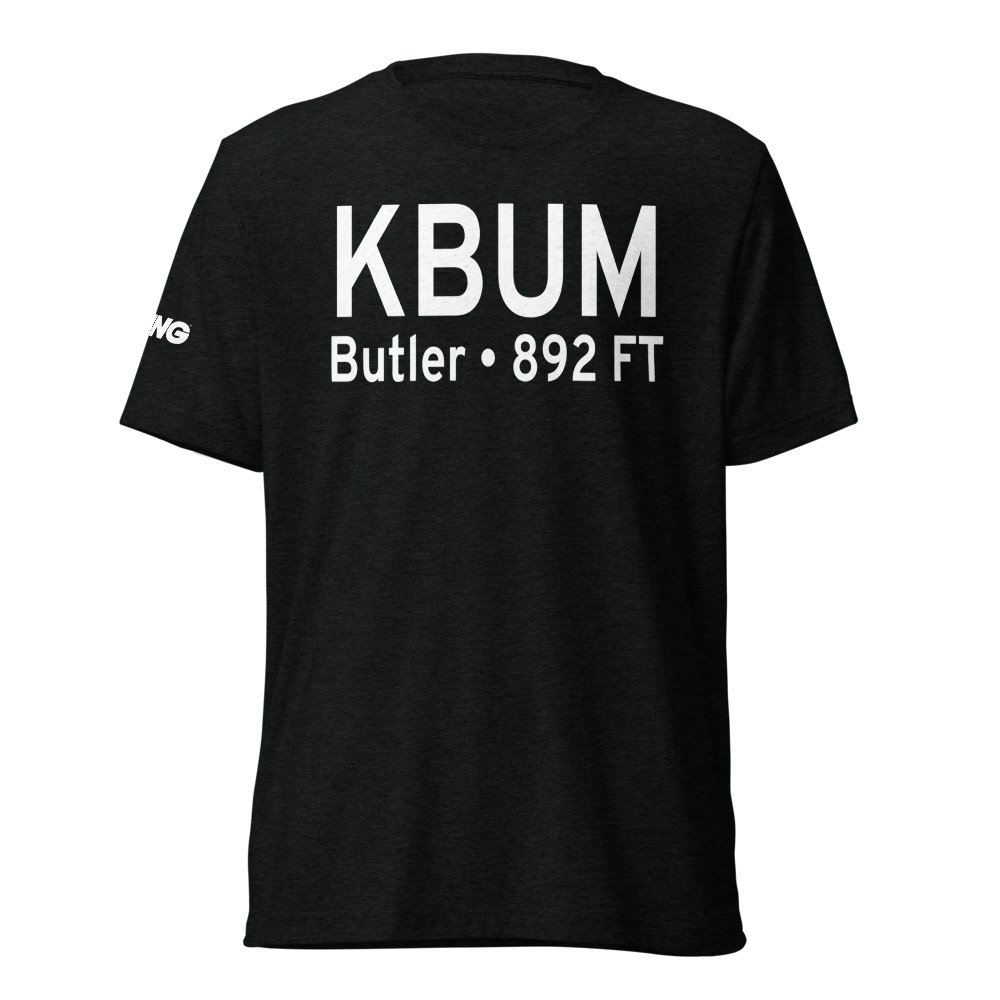 Butler Memorial Airport (KBUM) ICAO Tri-blend T-Shirt 
